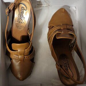 Candies tan size 8 heels